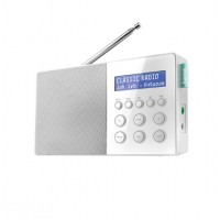 Hama DR10  FM, DAB & DAB+ Portable Radio - White